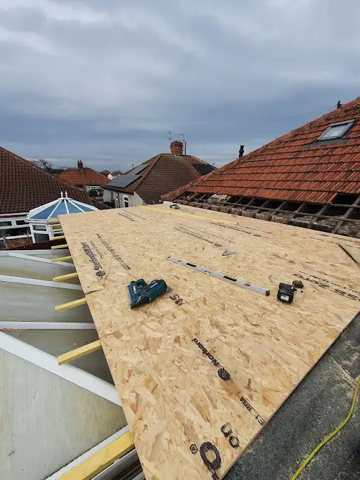 New OSB deck fixed over the joists